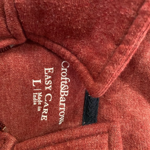 Croft & Barrow quarter zip, Size L mens top - Picture 2 of 2